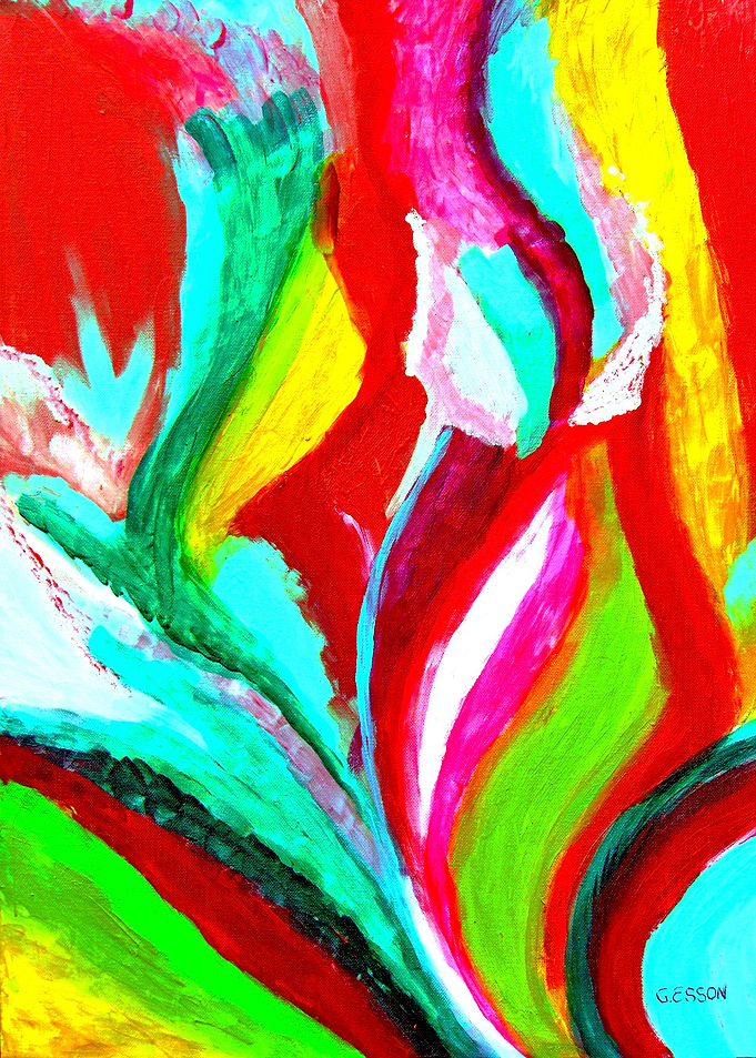 Pink Tulip Abstract