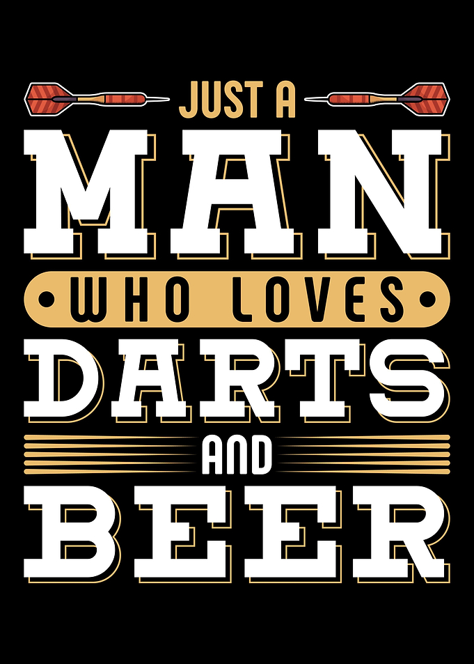 Man Loves Beer Darts