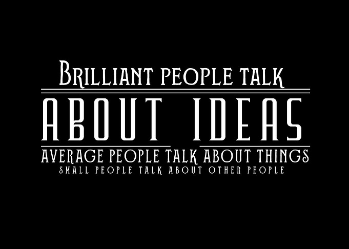Brilliant people talk