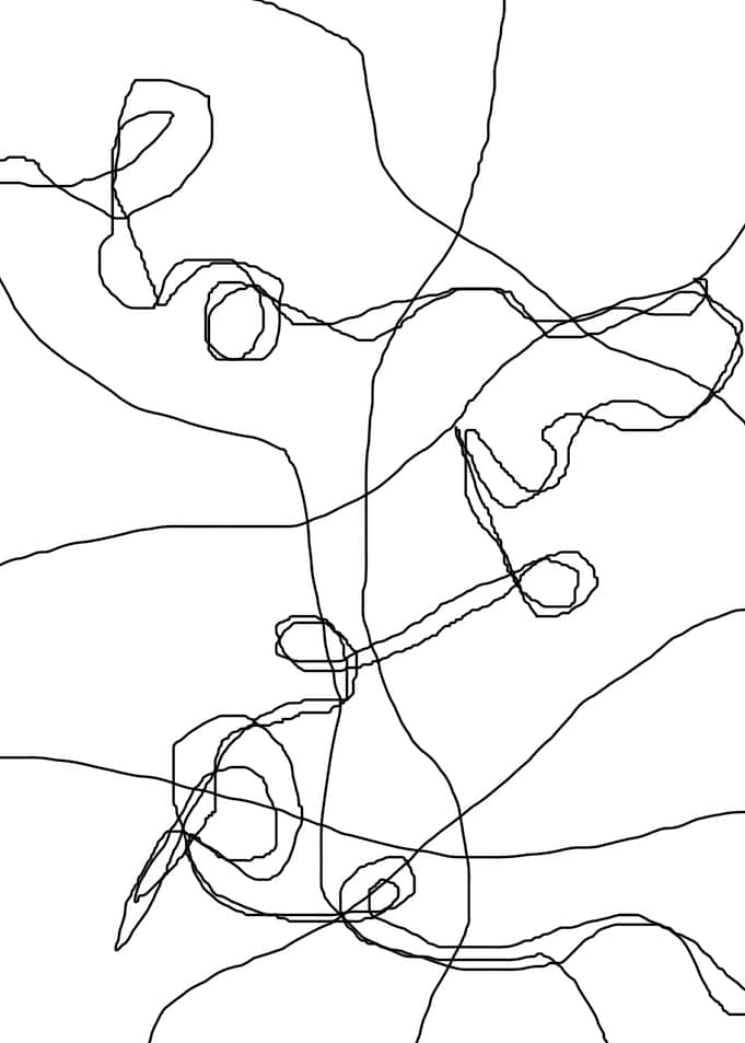 original abstract scribble