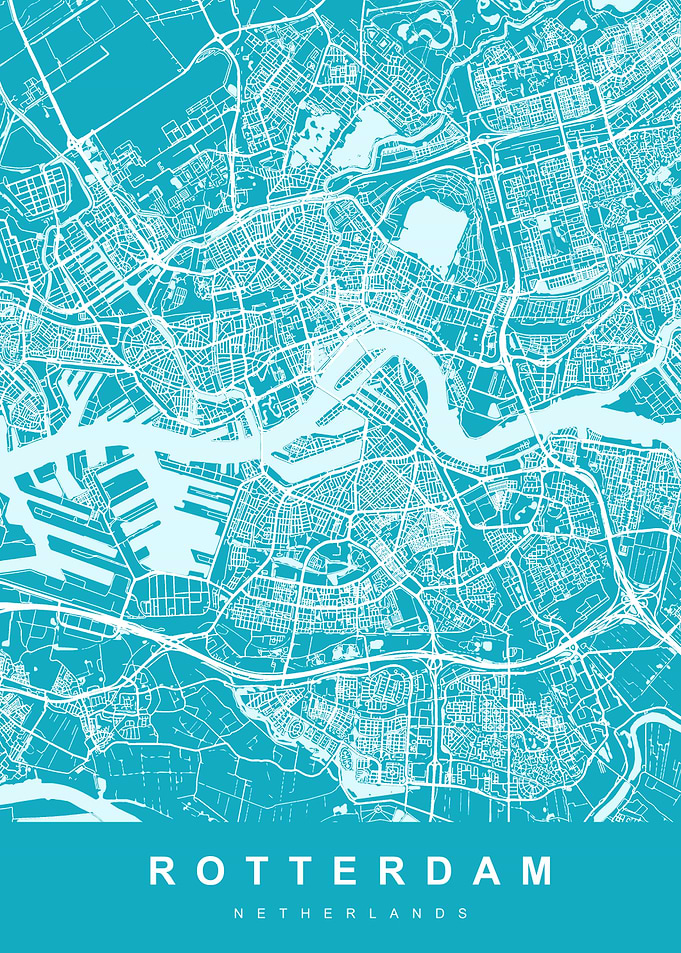 Map Rotterdam Netherlands