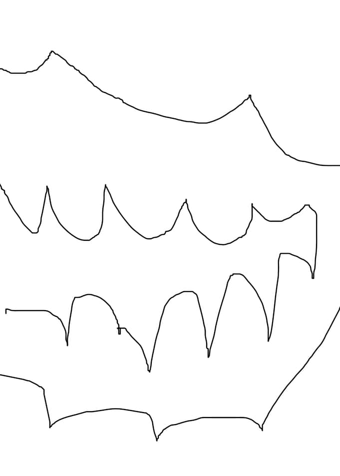 original abstract pen line
