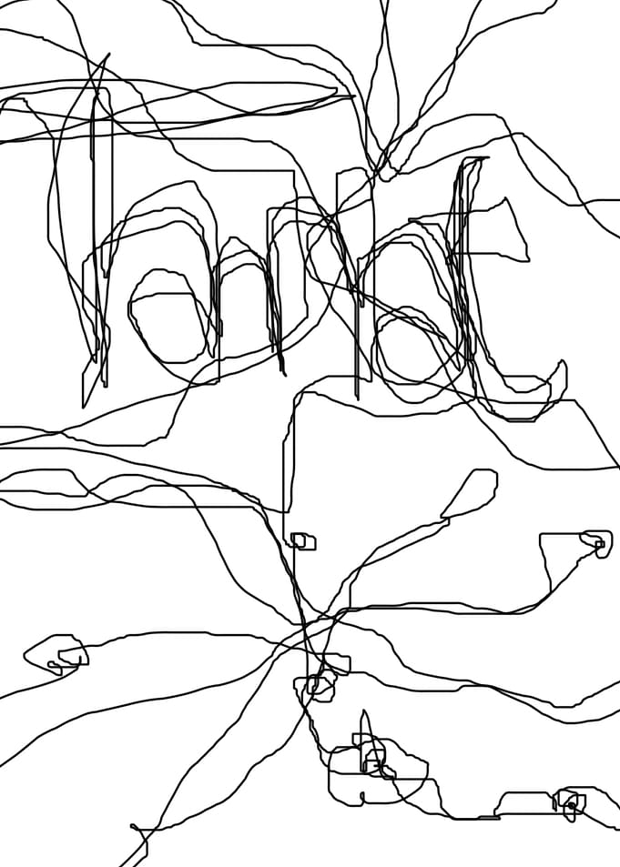 original abstract scribble