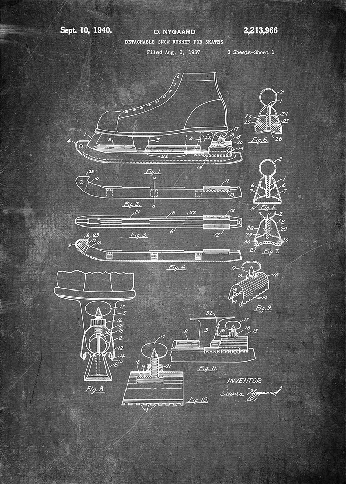 Snow Skates Patent