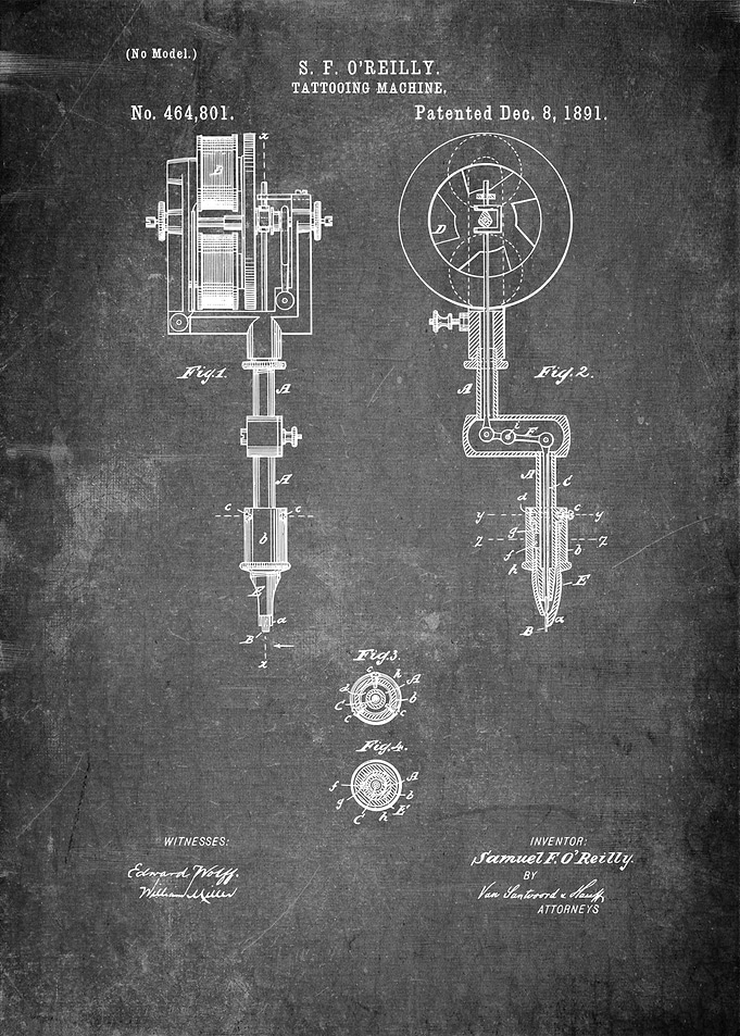Tattoo Machine Patent