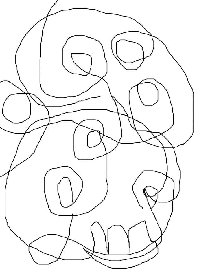 original abstract scribble