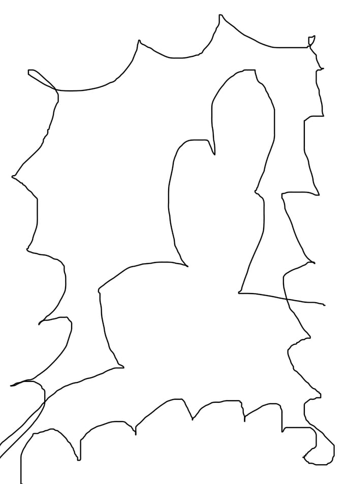 original abstract pen line