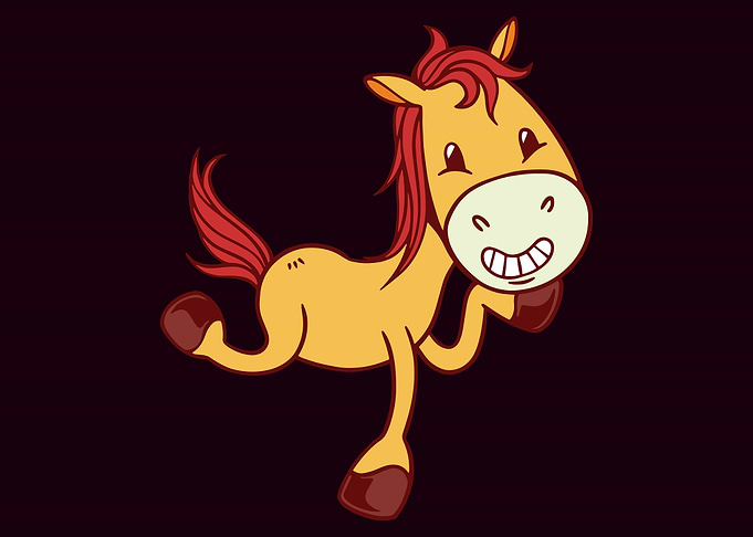 Funny Comic Horse