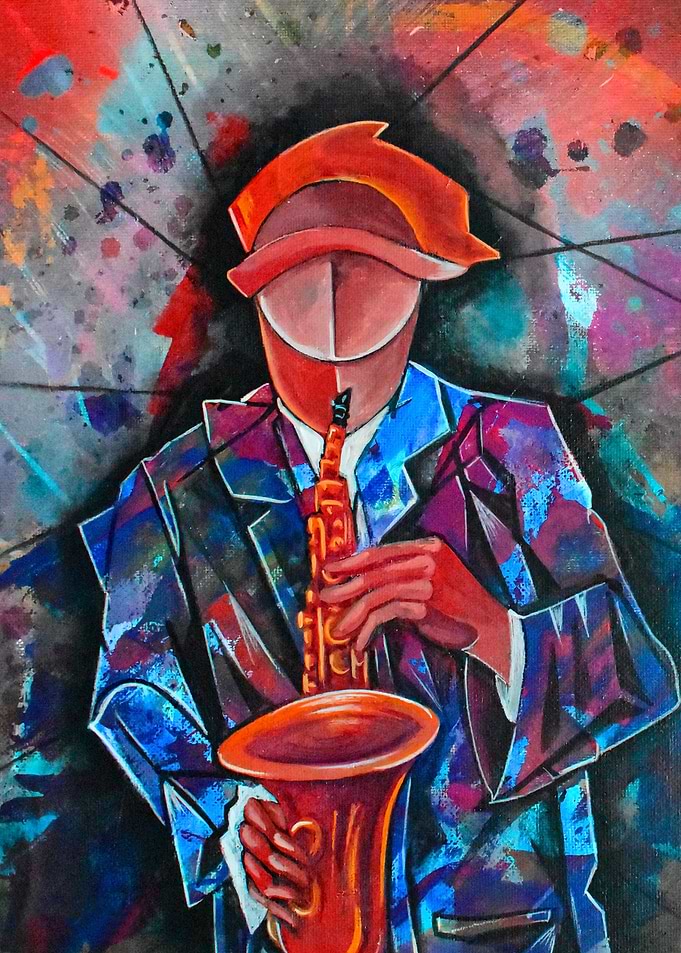 Sax in fire