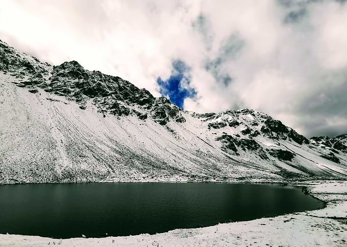 first snow in the alpes