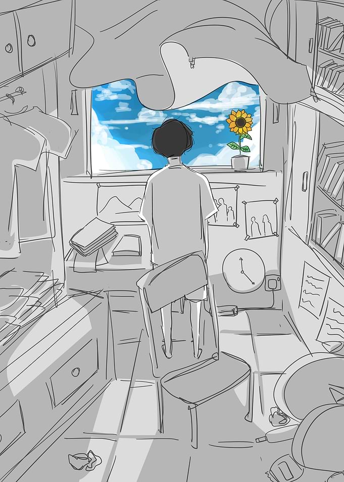 inside