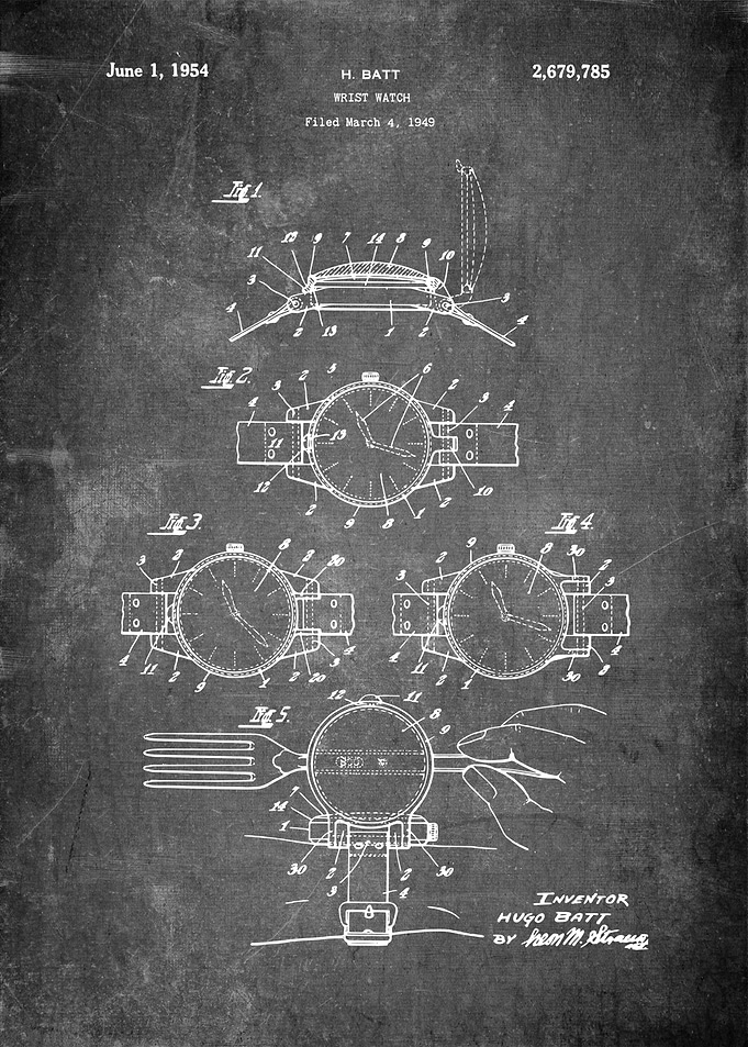Wrist Watch Patent