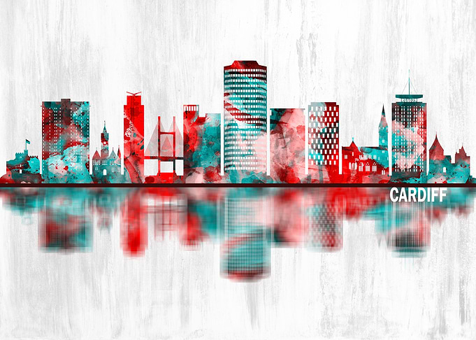 Cardiff Wales Skyline