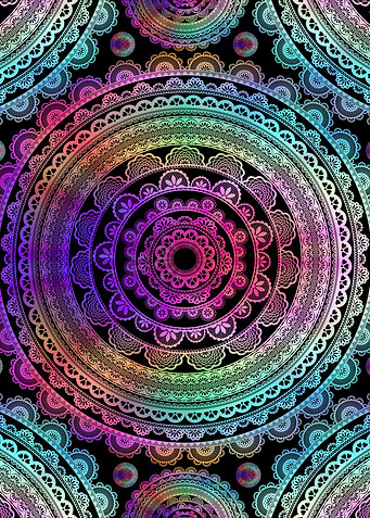 Hippie Rainbow Mandala