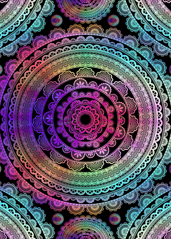 Hippie Rainbow Mandala