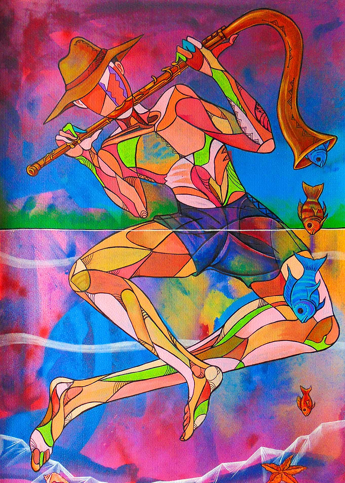 The flute player