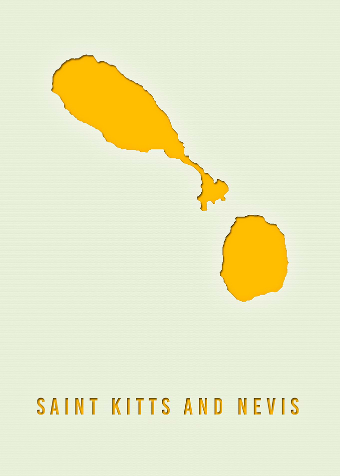 SAINT KITTS AND NEVIS MAP