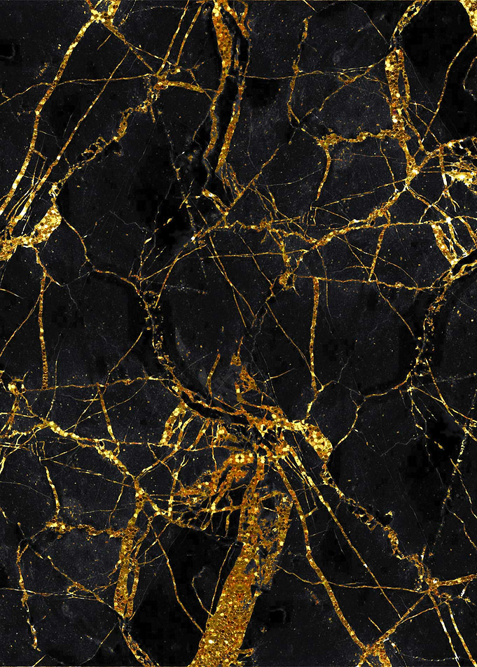 Black Gold Marble 01