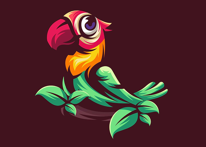 Cute Bird detailed art