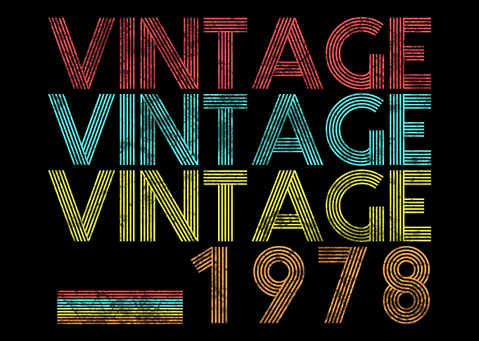 Vintage 1978 40 Years Old