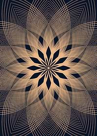 Gold And Black Mandala