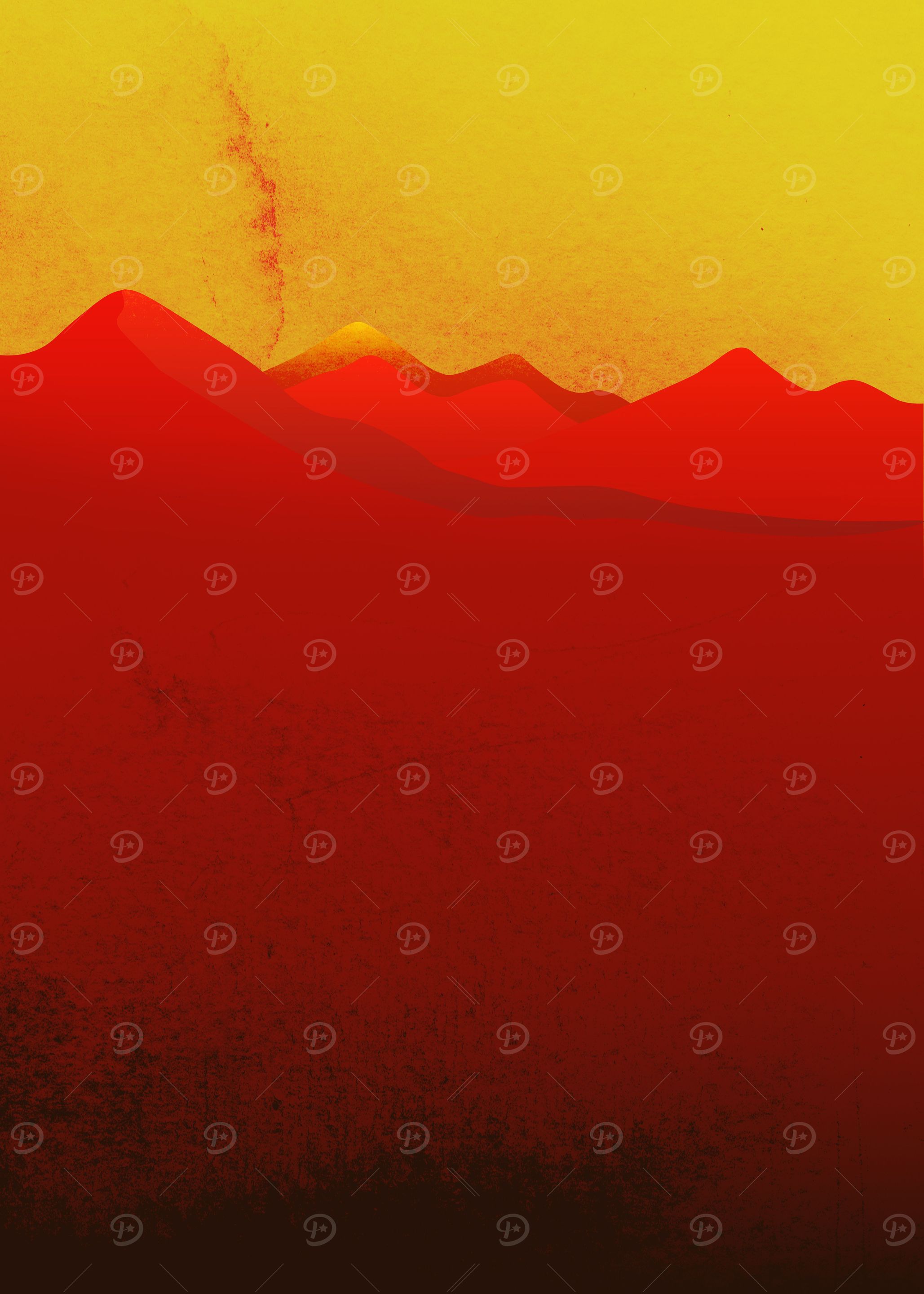 Red mountains
