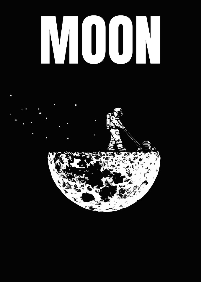 Astronaut on moon
