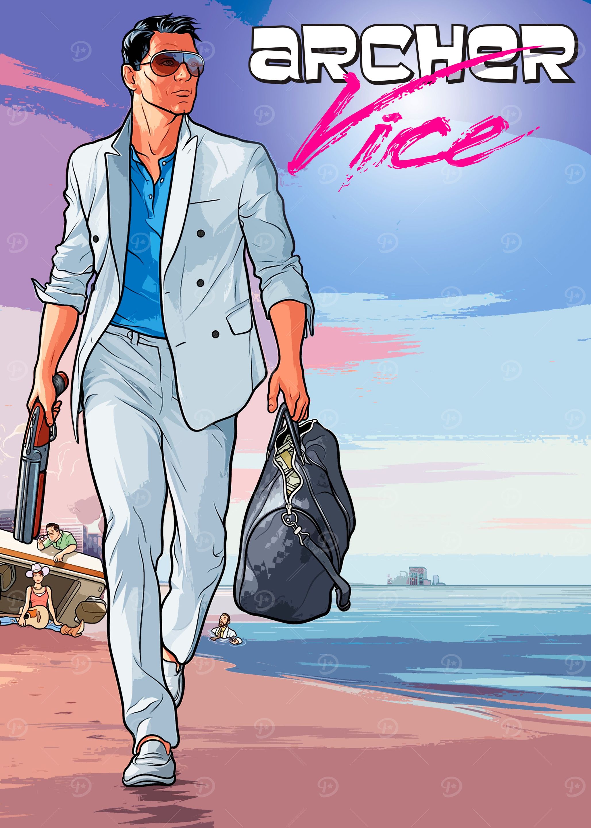 Walking on the beach