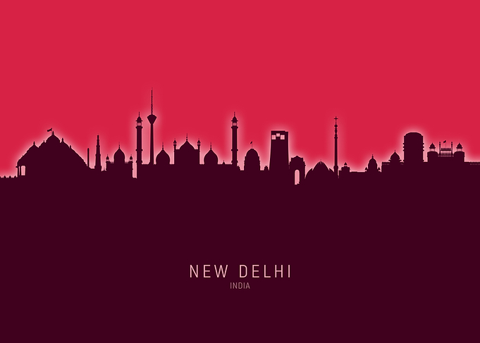 New Delhi Skyline India
