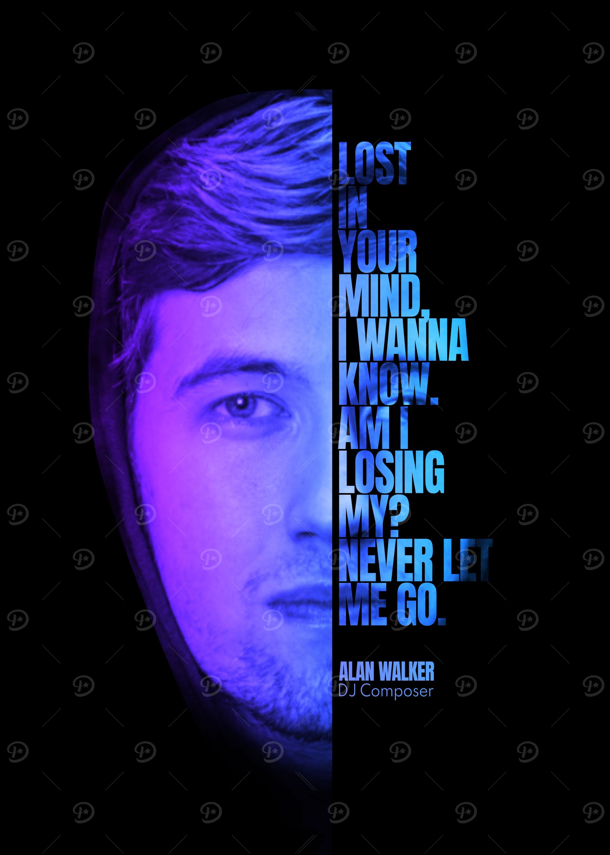 Alan Olav Walker Text Art