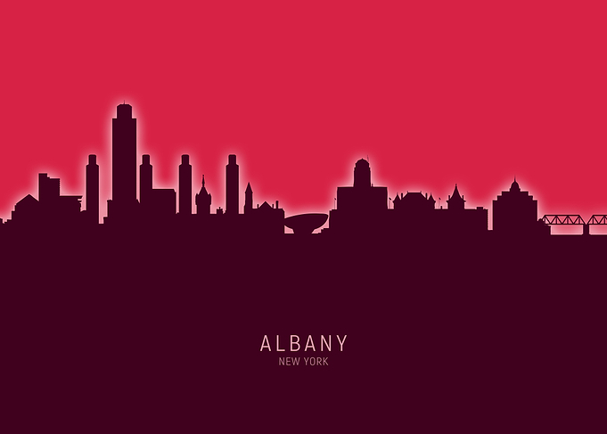 Albany Skyline New York