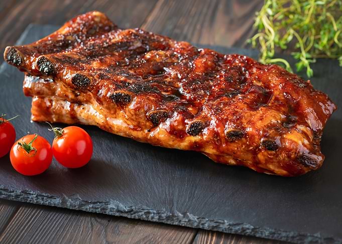 Grilled pork ribs
