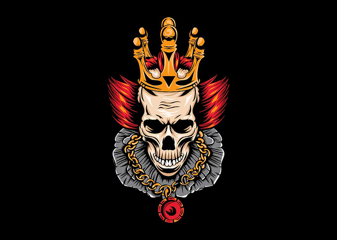 Clown Killer Skull