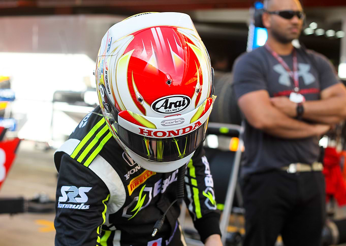 Driver getting ready