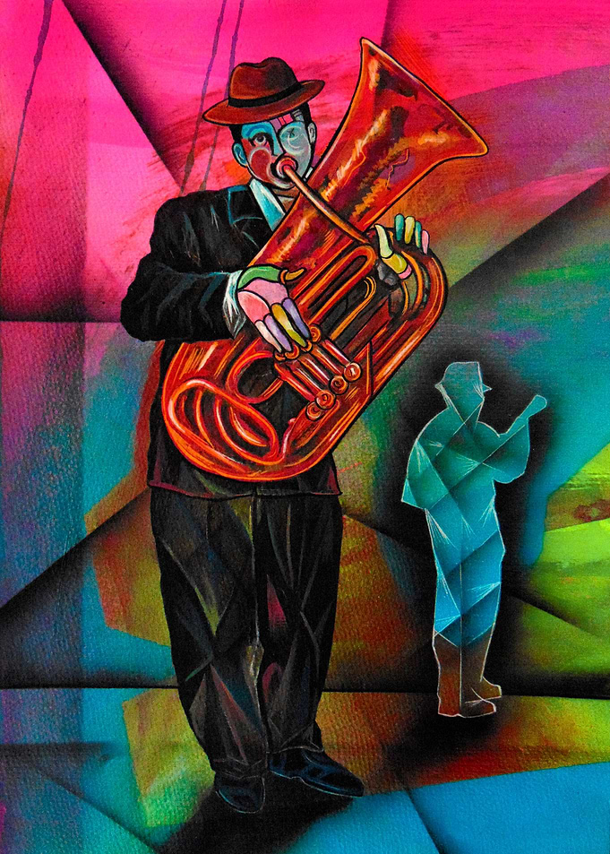 Bass horn man