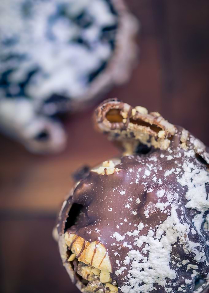 Chocolate pastry swirls