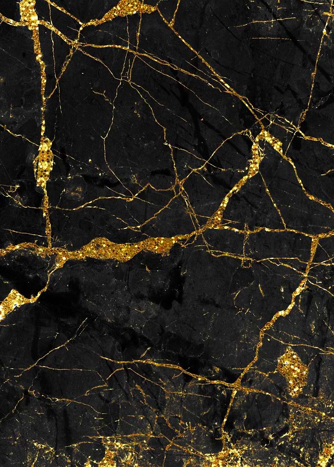 Black Gold Marble 06