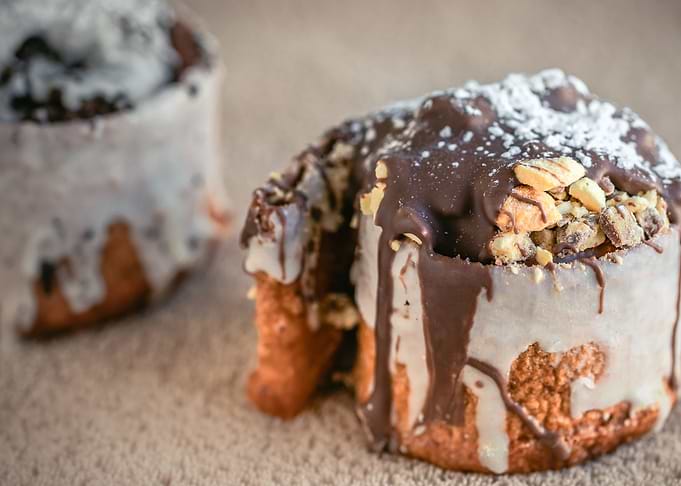 Chocolate pastry swirls