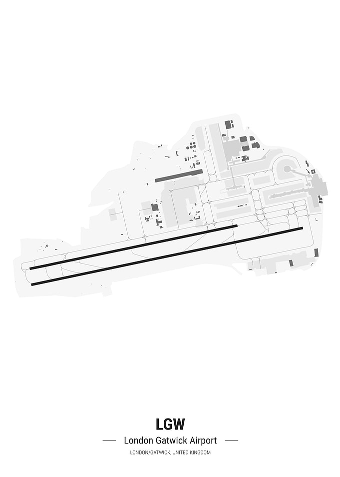 London Gatwick Airport Map