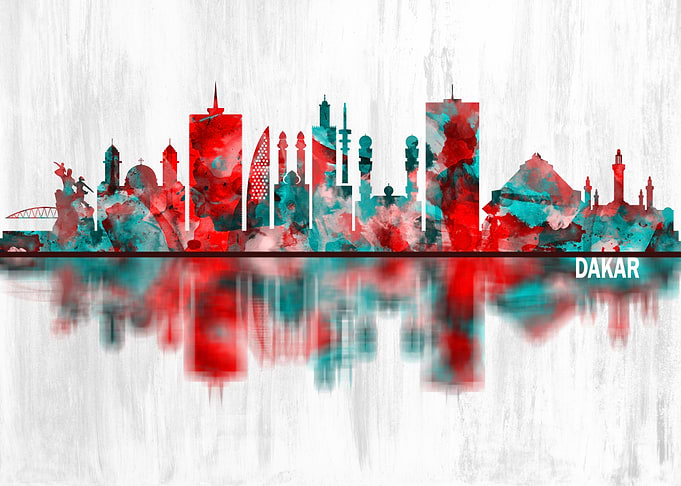 Dakar Senegal Skyline
