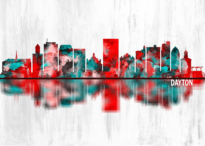 Dayton Ohio Skyline
