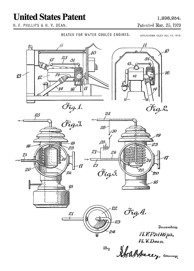 1919 heater water cooler