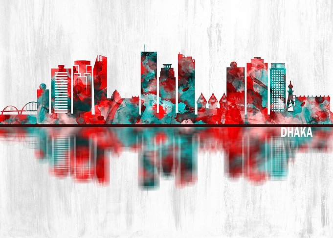 Dhaka Bangladesh Skyline