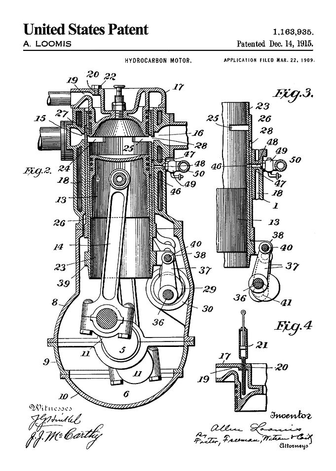 1915 hydrocarbon motor