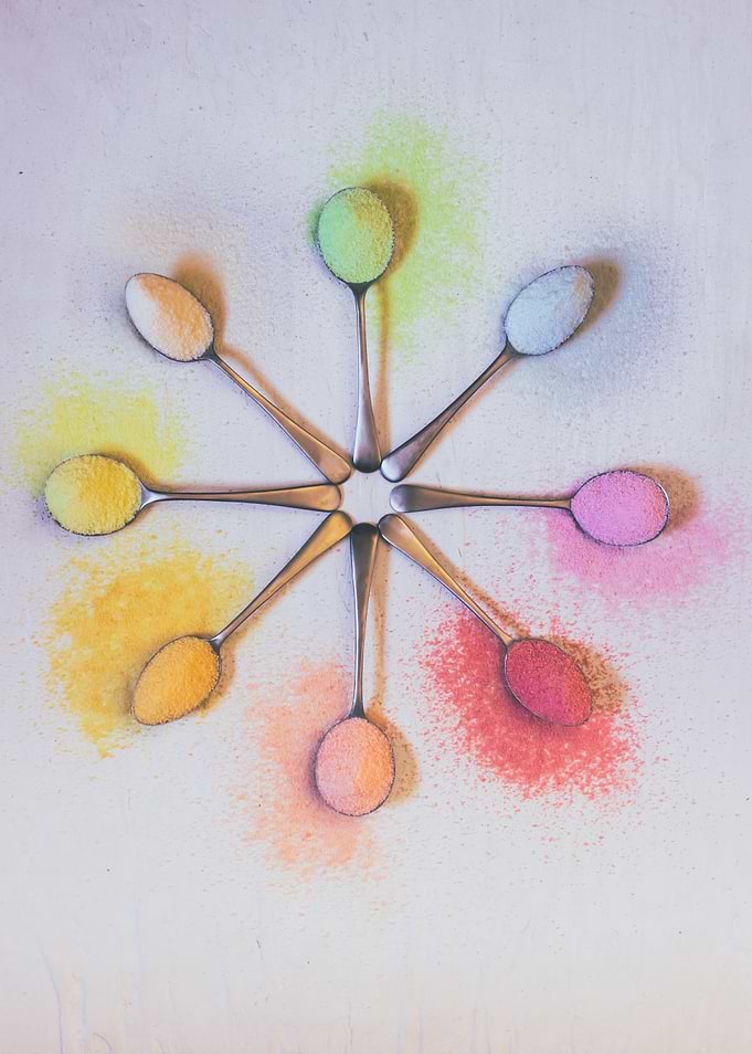 Jello powder spoons