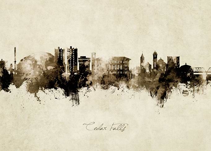 Cedar Falls Skyline Iowa
