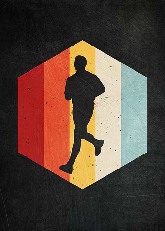 Running Retro Vintage