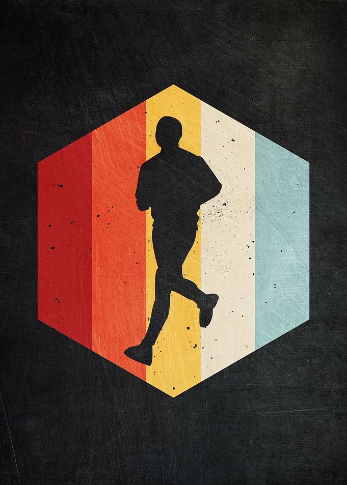 Running Retro Vintage