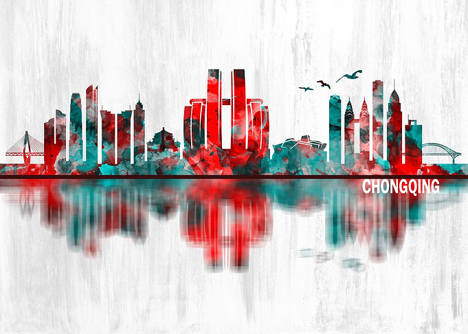 Chongqing China Skyline