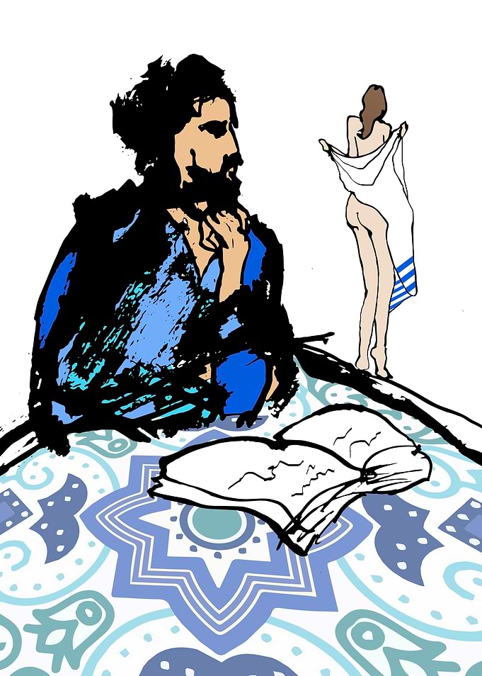 Pensive dreaming man